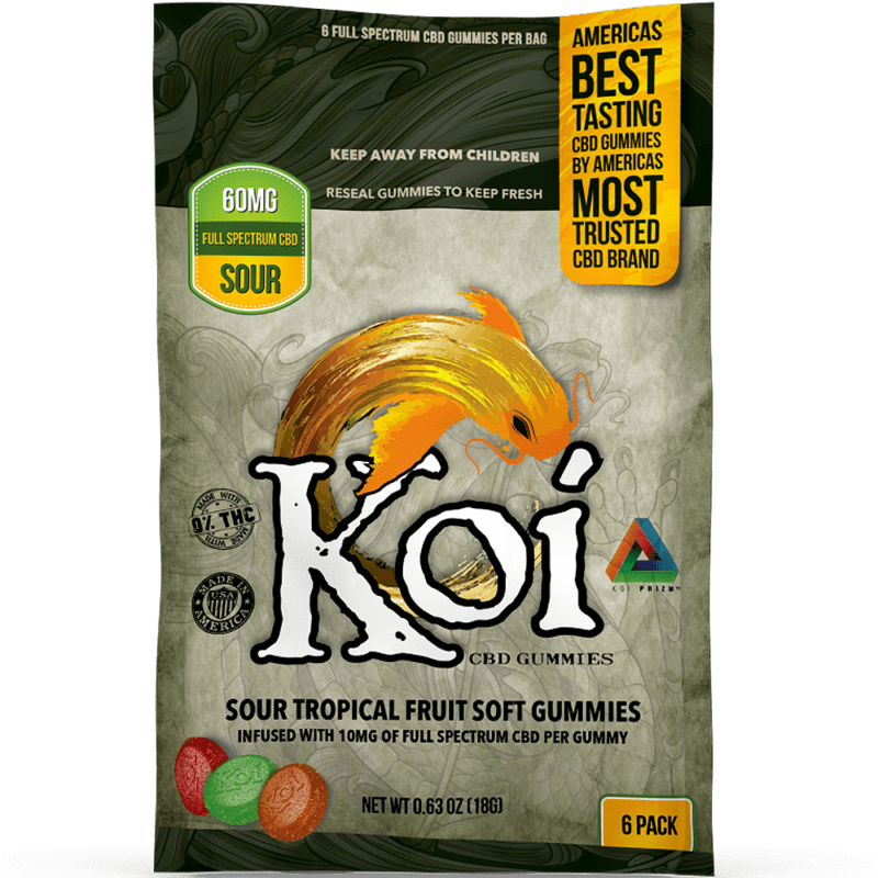 Koi - Gummies - Sour Tropical - 60mg - 6ct
