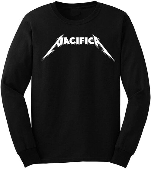Pacifica Clothing - T-Shirt - Black -Long Sleeve - Metallca
